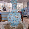 Danny's Fine Porcelain Ball Vase Lamp - Blue and Crane (acrylic Stand)