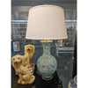 Danny's Fine Porcelain Ball Vase Lamp - Blue and Crane (acrylic Stand)