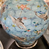 Danny's Fine Porcelain Ball Vase Lamp - Blue and Crane (acrylic Stand)