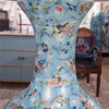 Danny's Fine Porcelain Ball Vase Lamp - Blue and Crane (acrylic Stand)