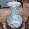 Danny's Fine Porcelain Ball Vase Blue and Crane