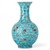 Danny's Fine Porcelain Ball Vase Blue and Crane