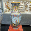 Danny's Fine Porcelain Red Porcelain Hexagonal Vase – Bird & Floral Motif