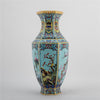 Danny's Fine Porcelain Red Porcelain Hexagonal Vase – Bird & Floral Motif