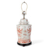 Danny's Fine Porcelain Lidded Jar Lamp- Light Red Dragon