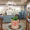 Danny's Fine Porcelain Cylinder Basin Light Red Dragon