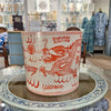 Danny's Fine Porcelain Cylinder Basin Light Red Dragon