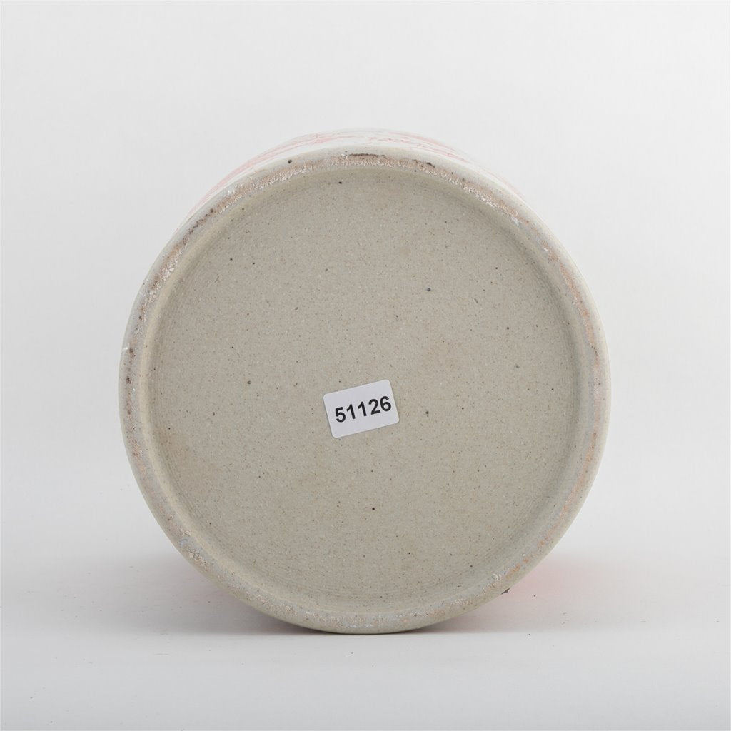 Danny's Fine Porcelain Cylinder Basin Light Red Dragon