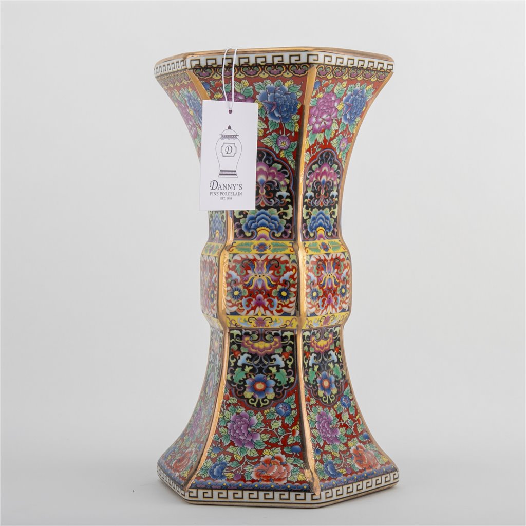 Danny's Fine Porcelain Hex Imperial Cup Vase
