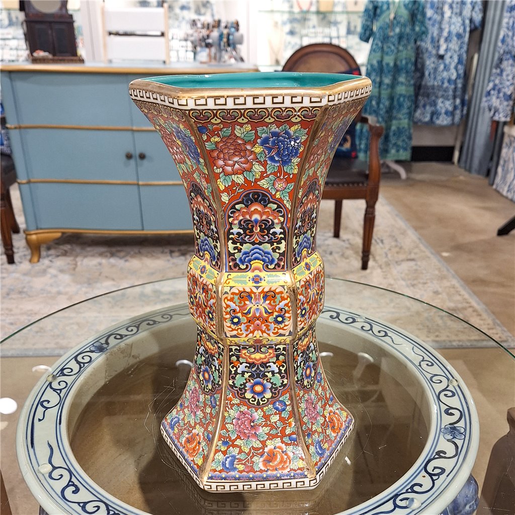 Danny's Fine Porcelain Hex Imperial Cup Vase