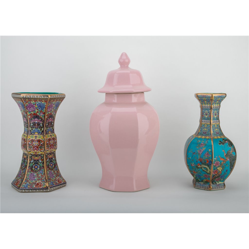 Danny's Fine Porcelain Hex Imperial Cup Vase