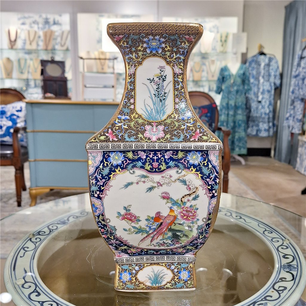 Danny's Fine Porcelain Square Vase