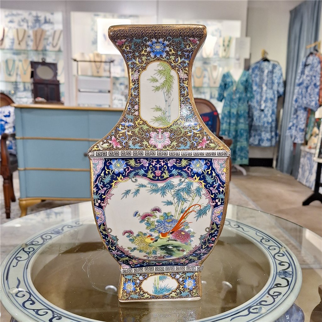 Danny's Fine Porcelain Square Vase