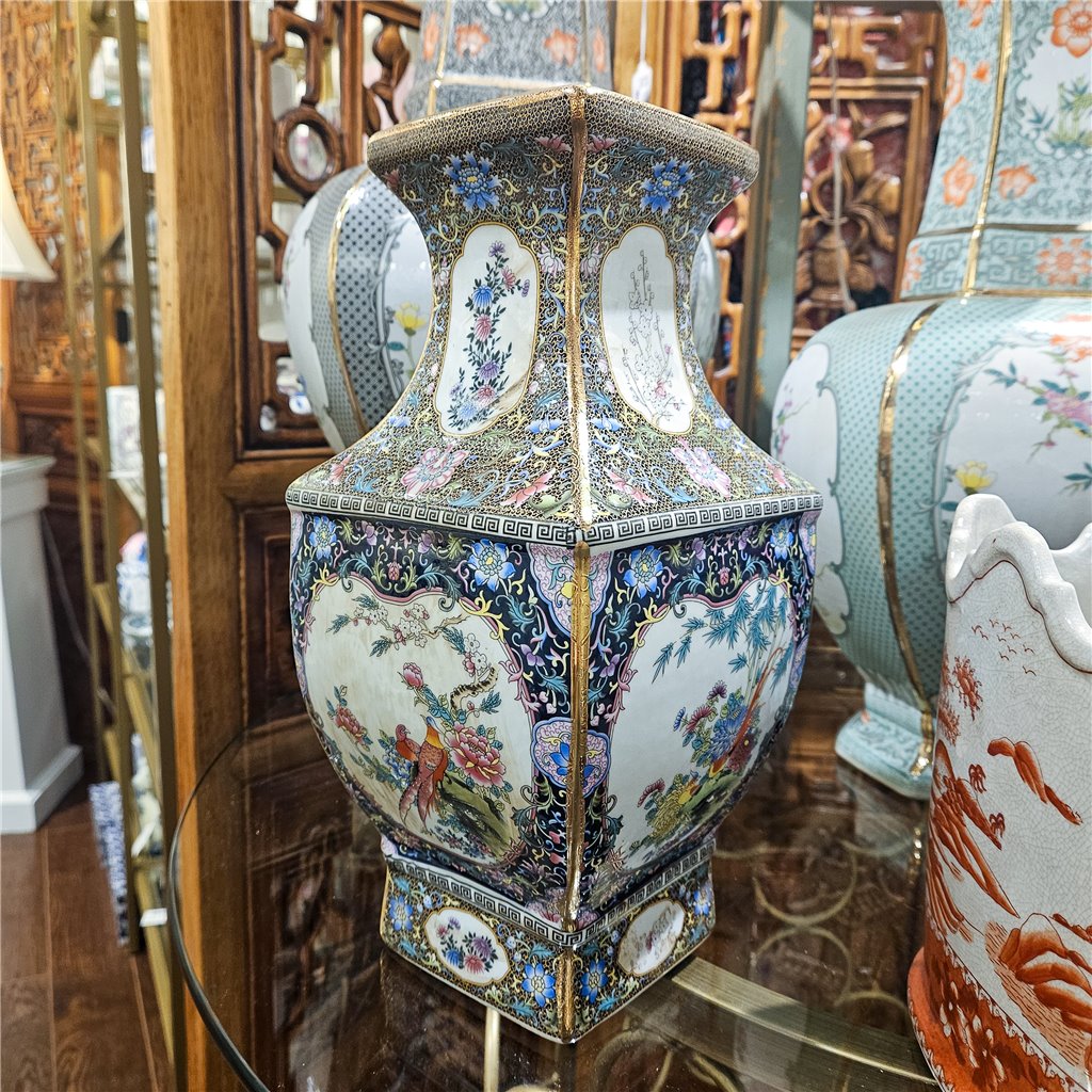 Danny's Fine Porcelain Square Vase