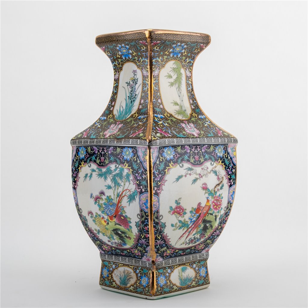 Danny's Fine Porcelain Square Vase