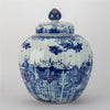 Danny's Fine Porcelain Hand Made Apple Shape Lidded Round Jar Blue & White Apple Jar