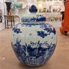 Danny's Fine Porcelain Hand Made Apple Shape Lidded Round Jar Blue & White Apple Jar