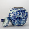 Danny's Fine Porcelain Hand Made Apple Shape Lidded Round Jar Blue & White Apple Jar