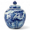 Danny's Fine Porcelain Hand Made Apple Shape Lidded Round Jar Blue & White Apple Jar