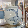 Danny's Fine Porcelain Round Pot Aged Cobalt Blue