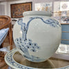 Danny's Fine Porcelain Round Pot Aged Cobalt Blue