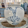 Danny's Fine Porcelain Round Pot Aged Cobalt Blue