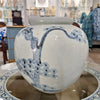Danny's Fine Porcelain Round Pot Aged Cobalt Blue