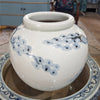 Danny's Fine Porcelain Round Pot Aged Cobalt Blue