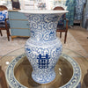 Danny's Fine Porcelain Double Happiness Mantel Flower Vase