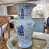 Danny's Fine Porcelain Double Happiness Mantel Flower Vase