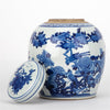 Danny's Fine Porcelain Bulb Lidded Jar Floral & Bird