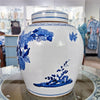 Danny's Fine Porcelain Bulb Lidded Jar Floral & Bird