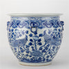 Danny's Fine Porcelain Round Fishbowl Blue & White Bird
