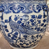 Danny's Fine Porcelain Round Fishbowl Blue & White Bird