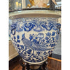 Danny's Fine Porcelain Round Fishbowl Blue & White Bird