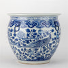 Danny's Fine Porcelain Round Fishbowl Blue & White Bird