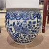 Danny's Fine Porcelain Round Fishbowl Blue & White Bird