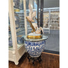 Danny's Fine Porcelain Round Fishbowl Blue & White Bird