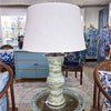 Danny's Fine Porcelain Green Round Lamp – Landscape Motif