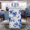 Danny's Fine Porcelain Rectangular Lidded Tea Jar Floral & Bird