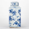 Danny's Fine Porcelain Rectangular Lidded Tea Jar Floral & Bird