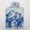 Danny's Fine Porcelain Rectangular Lidded Tea Jar Floral & Bird
