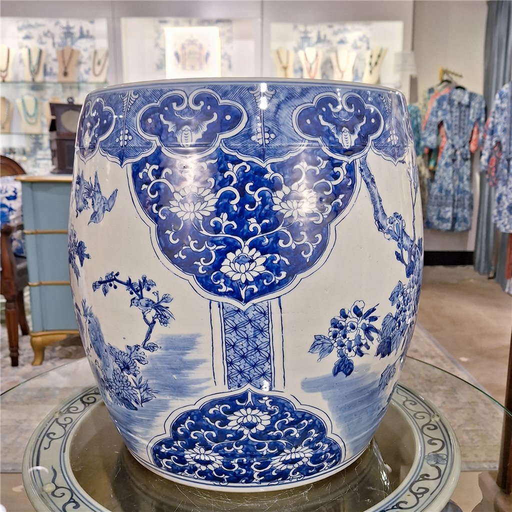 Danny's Fine Porcelain Fishbowl Basin Floral & Bird