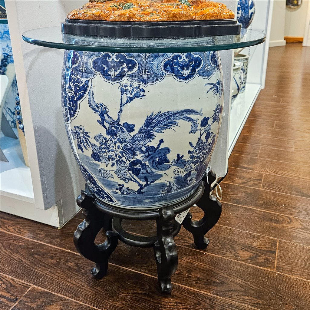 Danny's Fine Porcelain Fishbowl Basin Floral & Bird