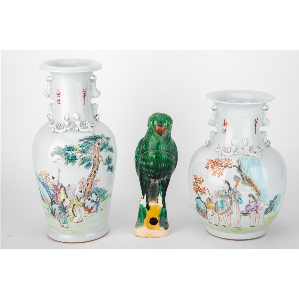 Danny's Fine Porcelain Antiqued Finish Flower Vase - Happy Grandfather