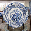 Danny's Fine Porcelain Round Platter Blue & White Floral