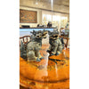 Danny's Fine Porcelain Pair of Lucky Kirin Figurine 14l X 14w X 20h