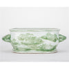 Danny's Fine Porcelain Green Oval Basin – Landscape Motif