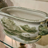 Danny's Fine Porcelain Green Oval Basin – Landscape Motif