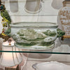 Danny's Fine Porcelain Green Oval Basin – Landscape Motif